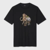 Ps By Paul Smith Graffiti Mammoth Cotton T Shirt In Black