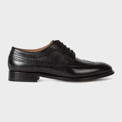 Ps By Paul Smith Black Leather 'collins' Brogues