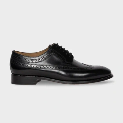 Ps By Paul Smith Black Leather 'collins' Shoes
