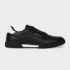 Ps By Paul Smith Black Leather 'colson' Trainers In Black