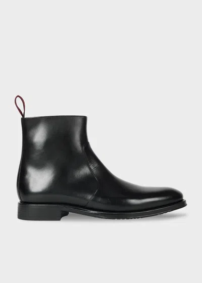 Ps By Paul Smith Black Leather 'lenny' Boots