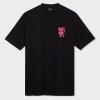Ps By Paul Smith Black 'lobster' Print T-shirt In Black