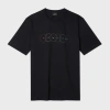 Ps By Paul Smith Black Multi Circles Print T-shirt In Black