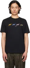Ps By Paul Smith Black 'ps' Row Multi T-shirt In 79 Black