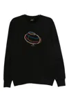 Ps By Paul Smith Ps Paul Smith Rings Cotton Sweatshirt In Black