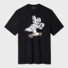 Ps By Paul Smith Black 'skate Bunny' Print T-shirt