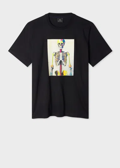 Ps By Paul Smith Black 'skeleton' Print T-shirt