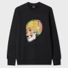 Ps By Paul Smith Ps Paul Smith "skull Sketch" Print Sweatshirt In Black