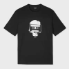 Ps By Paul Smith Skull Tape Print T-shirt In Black