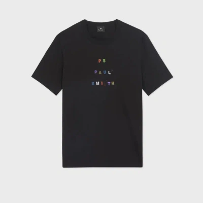 Ps By Paul Smith Black Stencil Print T-shirt