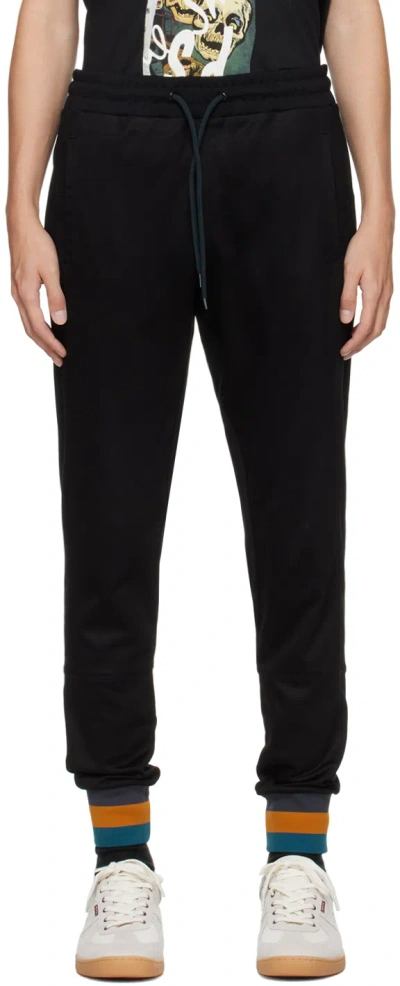 Ps By Paul Smith Black Striped Sweatpants In 79 Blacks