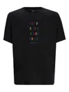Ps By Paul Smith Ps Paul Smith Ps Stripes Cotton T-shirt In Black