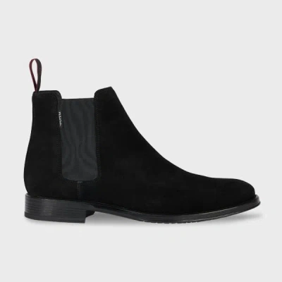 Ps By Paul Smith Black Suede 'augustus' Boots