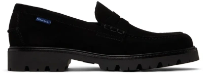 Ps By Paul Smith Black Suede Bolzano Loafers In 79 Blacks