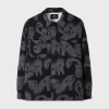 Ps By Paul Smith Ps Paul Smith Abstract Print Casual Fit Button-up Shirt In Black