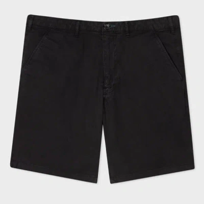 Ps By Paul Smith Black Zebra Embroidery Shorts In Black