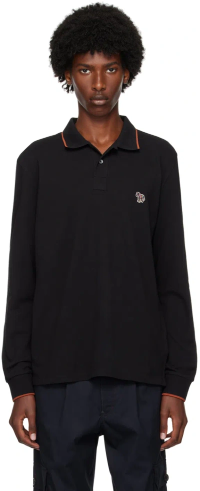 Ps By Paul Smith Black Zebra Polo