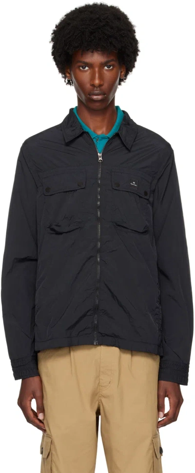 Ps By Paul Smith Black Zip Jacket In 79 Blacks