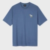 Ps By Paul Smith Blue '3d Zebra' Print T-shirt In Blue