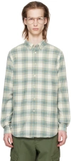 PS BY PAUL SMITH BLUE & OFF-WHITE CHECK SHIRT