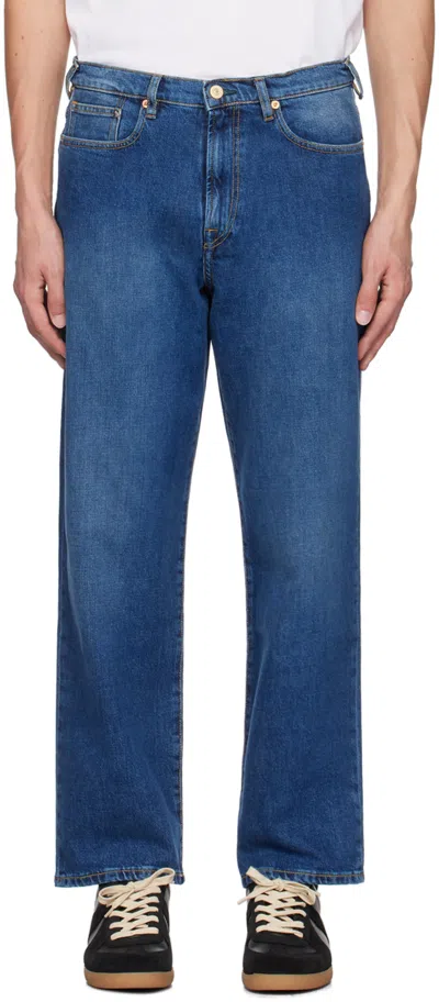 Ps By Paul Smith Blue Faded Jeans In Md Blues