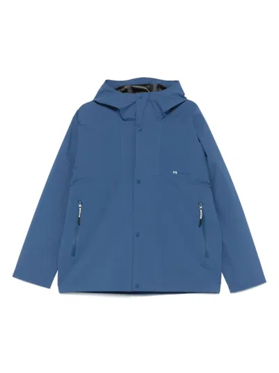PS BY PAUL SMITH BLUE LONG SLEEVES HOODED JACKET