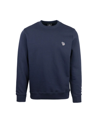 Ps By Paul Smith Ps Paul Smith Zebra Logo Embroidered Sweatshirt In Navy