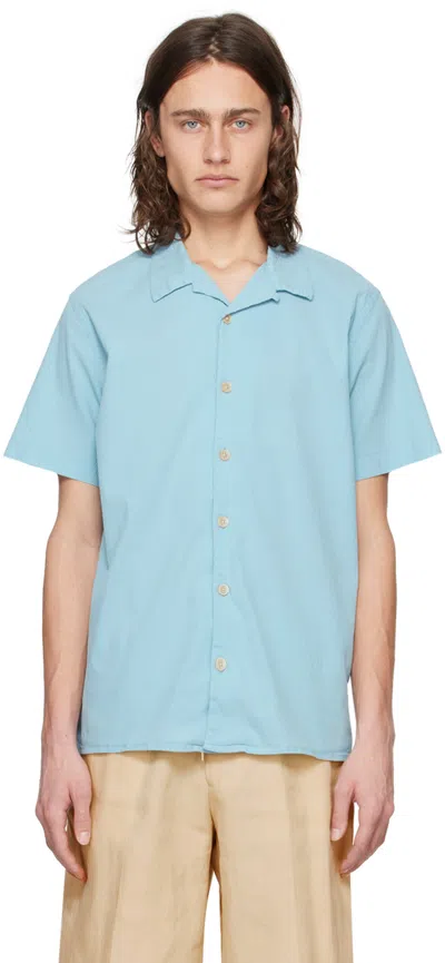 Ps By Paul Smith Blue Regular-fit Shirt In 40 Blues