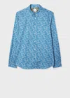 Ps By Paul Smith Blue 'yarrow' Tailored-fit Shirt In Blue