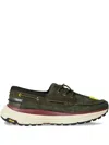 Ps By Paul Smith Boat-lace Suede Sneakers In Green