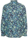 Ps By Paul Smith Bold Florals Shirt In Green