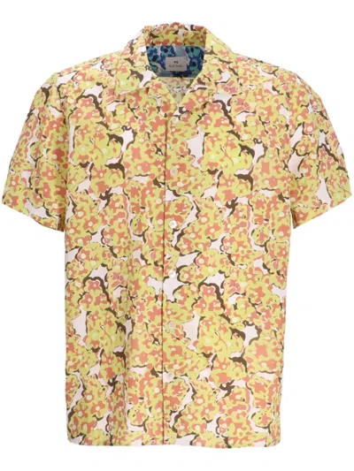 Ps By Paul Smith Multicolor Cotton Shirt In Yellow