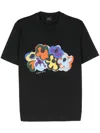 Ps By Paul Smith Ps Paul Smith Printed Cotton T-shirt In Black