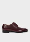 Ps By Paul Smith Bordeaux Leather 'collins' Brogues Red In Red