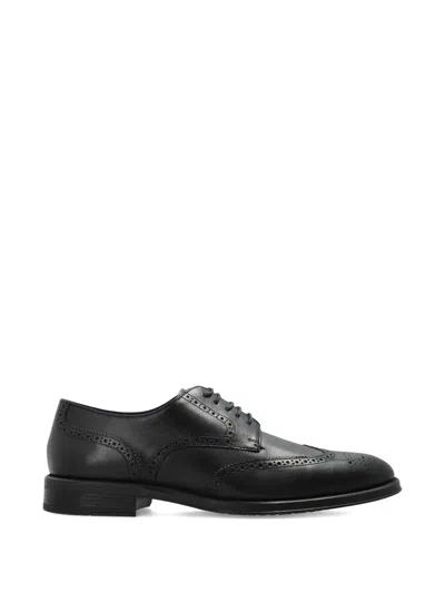 Ps By Paul Smith Brogue-detail Derby Shoes In Black