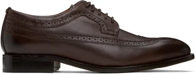 Ps By Paul Smith Brown Leather Collins Derbys In 69 Brown