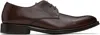 Ps By Paul Smith Brown Leather George Derbys In 69 Brown