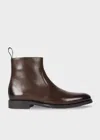 Ps By Paul Smith Brown Leather 'lenny' Boots In Brown
