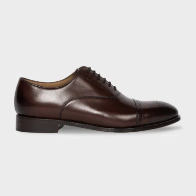 Ps By Paul Smith Brown Leather 'philip' Shoes