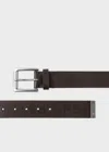 Ps By Paul Smith Brown 'ps' Embossed Belt