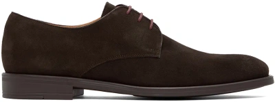 Ps By Paul Smith Brown Suede Bayard Derbys In 69 Brown