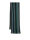 Ps By Paul Smith Ps Paul Smith Mens Scarf Ps Multicolor Stripes Accessories In Black