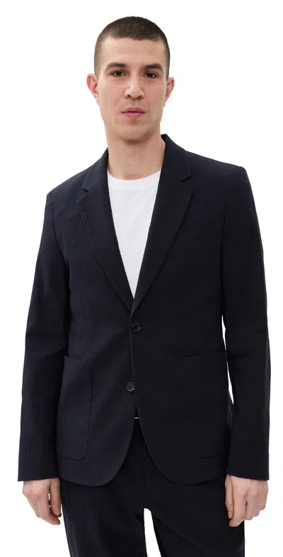 Ps By Paul Smith Buggy Lined Blazer Dark Navy In Blue