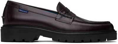 Ps By Paul Smith Burgundy Bolzano Loafers In 28 Red