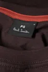 Ps By Paul Smith Burgundy Organic Cotton Zebra Logo T-shirt Red In Brown