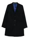 Ps By Paul Smith Button Coat In Black