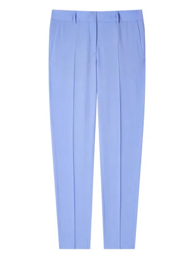 Ps By Paul Smith Button-fastening Tailored Trousers In Blue