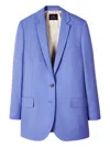 Ps By Paul Smith Button Jacket In Blue
