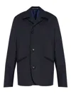 Ps By Paul Smith Button Notched Jacket In Blue