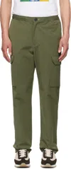 Ps By Paul Smith Khaki Button Pocket Cargo Pants In Green